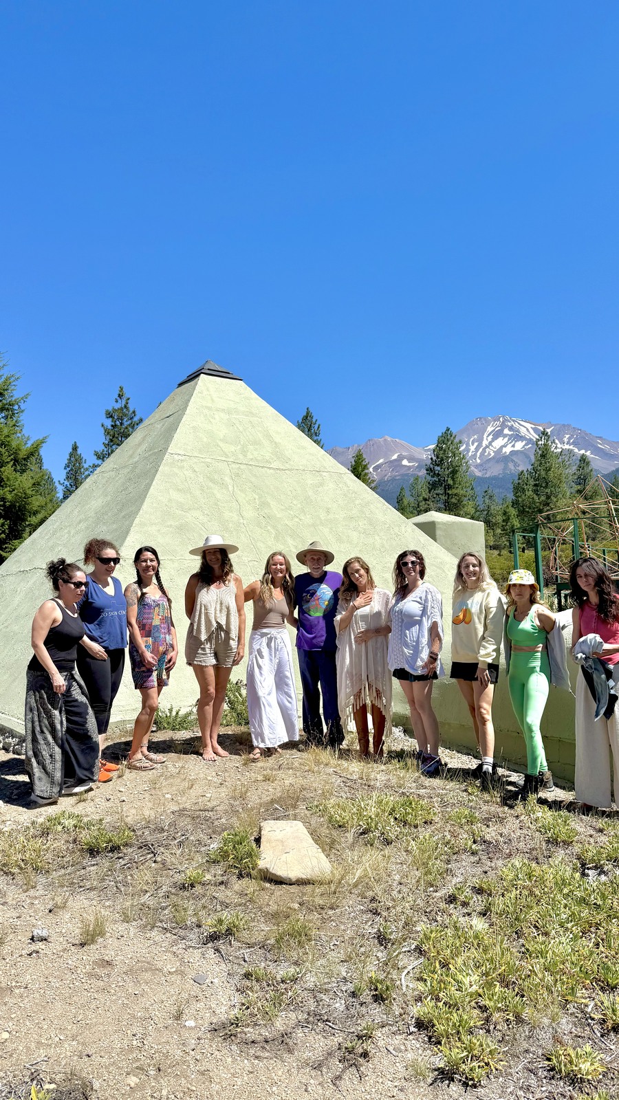 The sacred pyramid at Mount Shasta